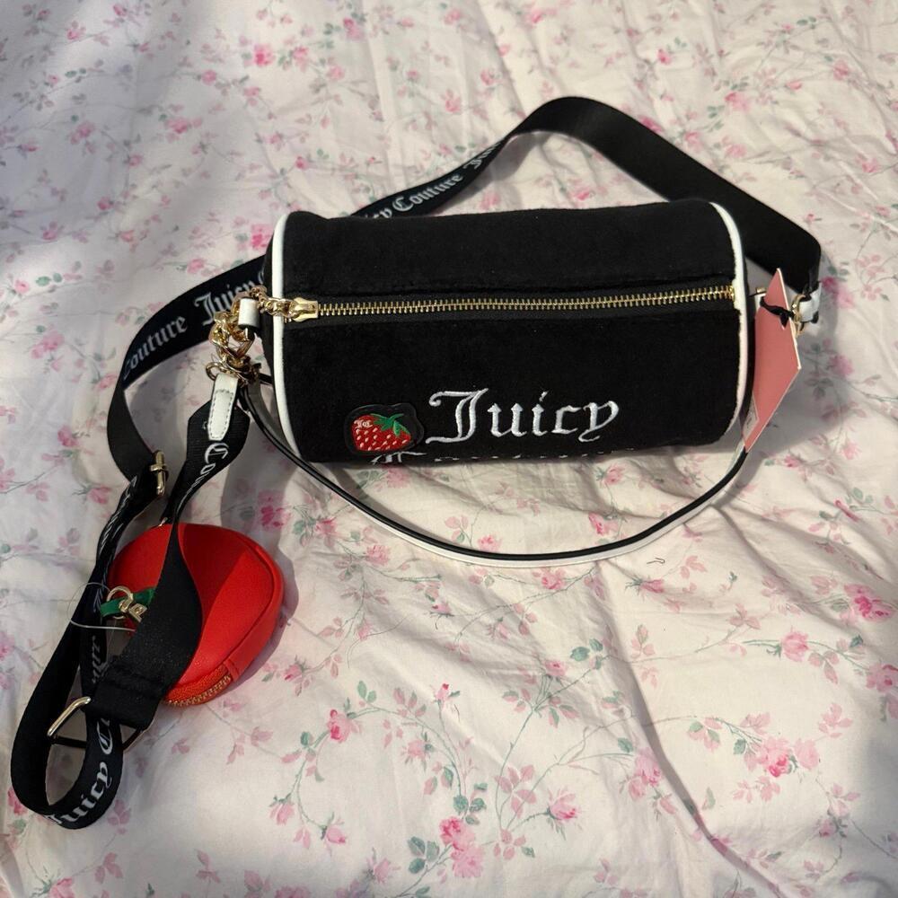 NWT Juicy Couture Strawberry Barrel Bag